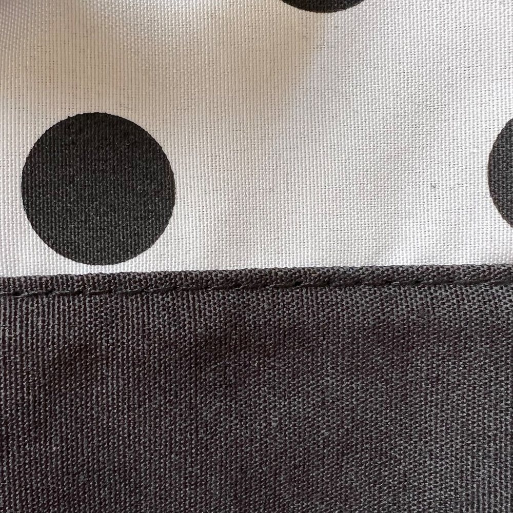 KATE SPADE LARGE CANVAS/NYLON TOTE WHITE BLACK DOT NEW in plastic - Picture 10 of 10